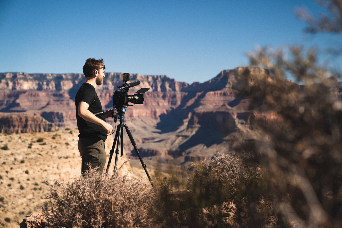 photographer in the field