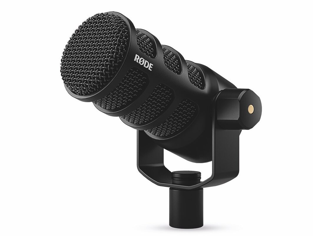 A black microphone from Rode