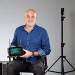 Peter Barker, CEO of Atomos, with new products