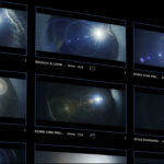 A screenshot of a webpage showing numerous boxes of a photo of a shining light
