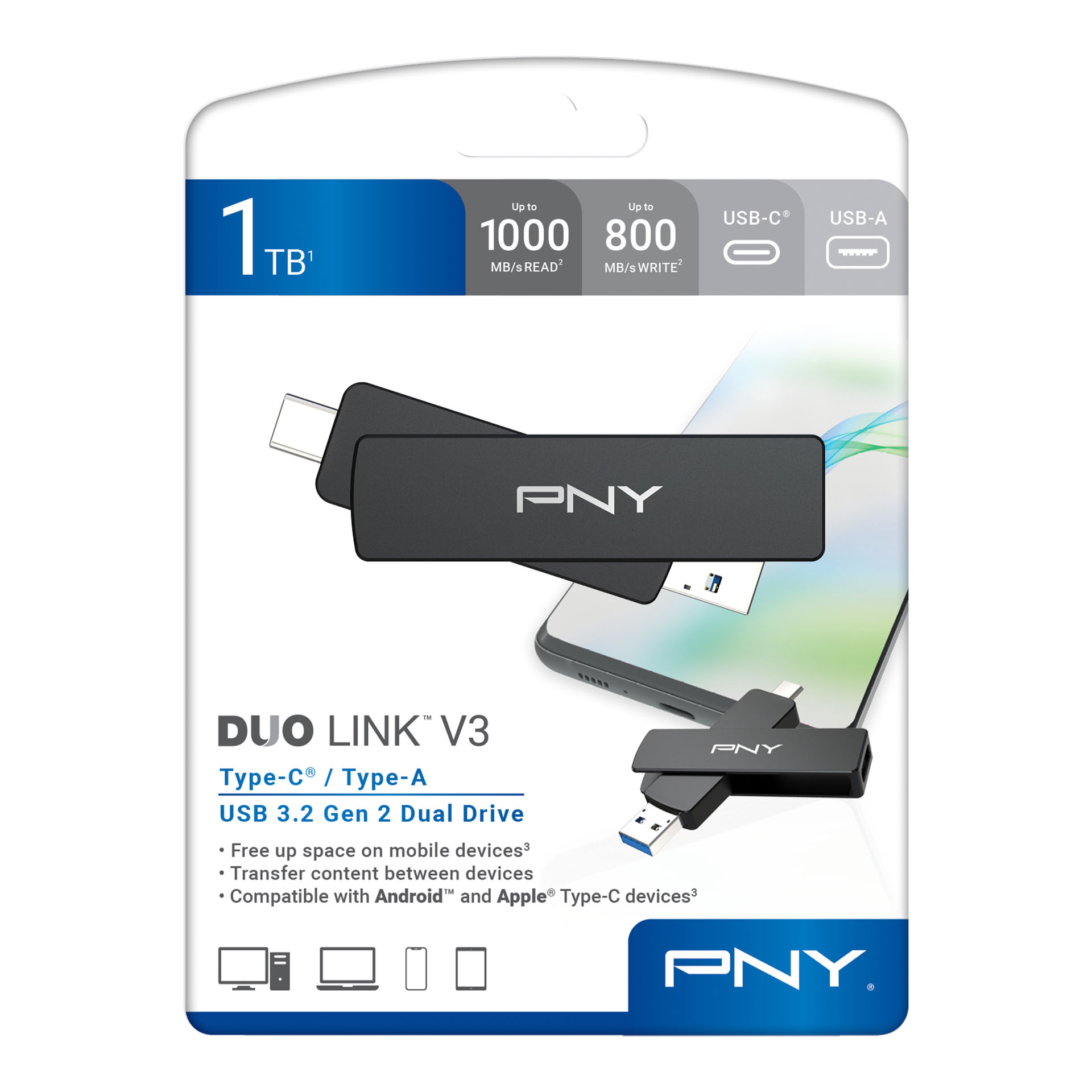 Packaging for a PNY USB