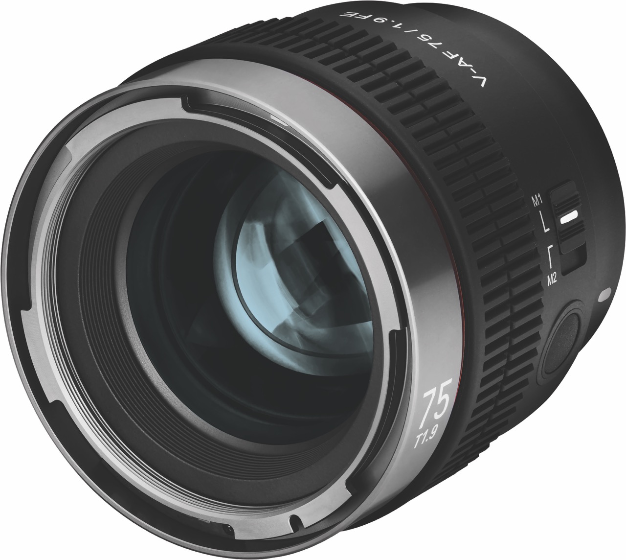 A small round lens with the glass facing forward