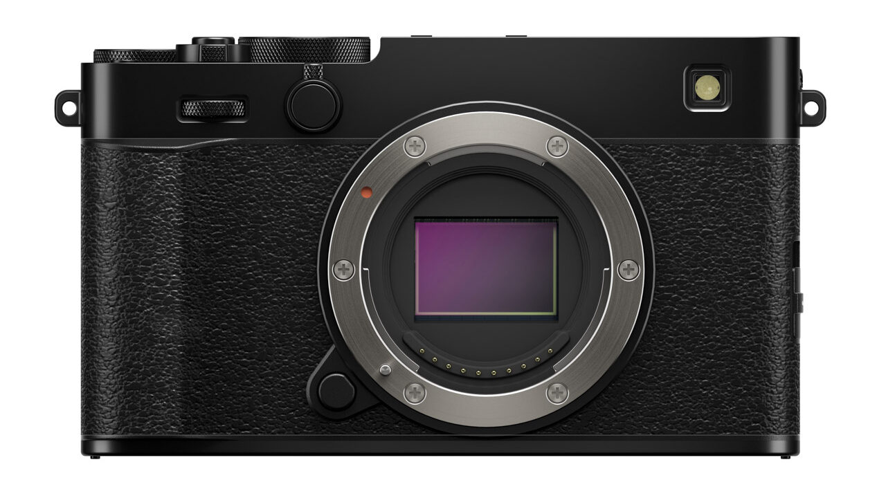 A black simple camera from Fujifilm