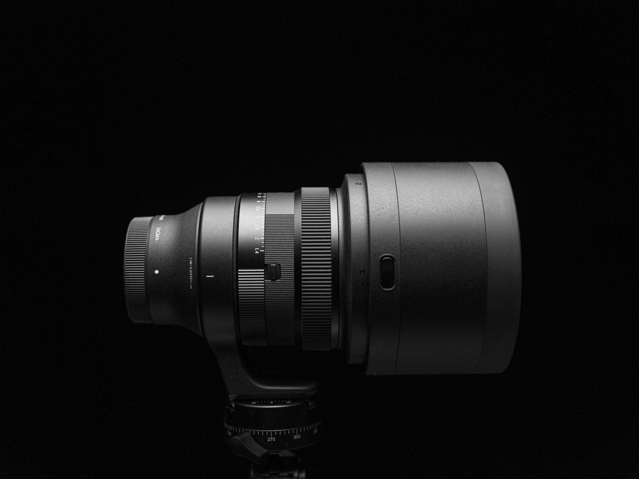 A black prime from Sigma, against a black background