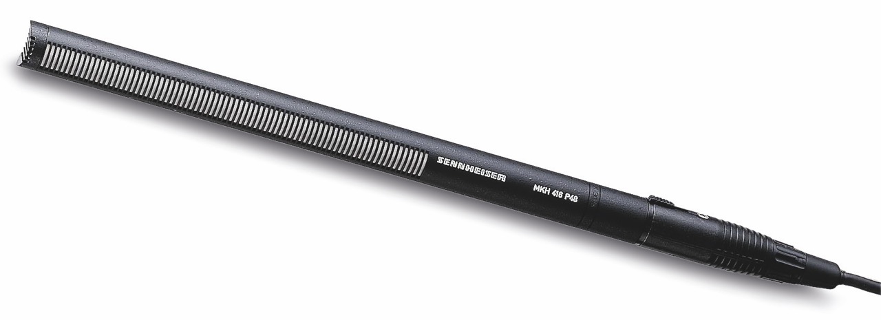 A long, thin microphone from Rode, against a white background