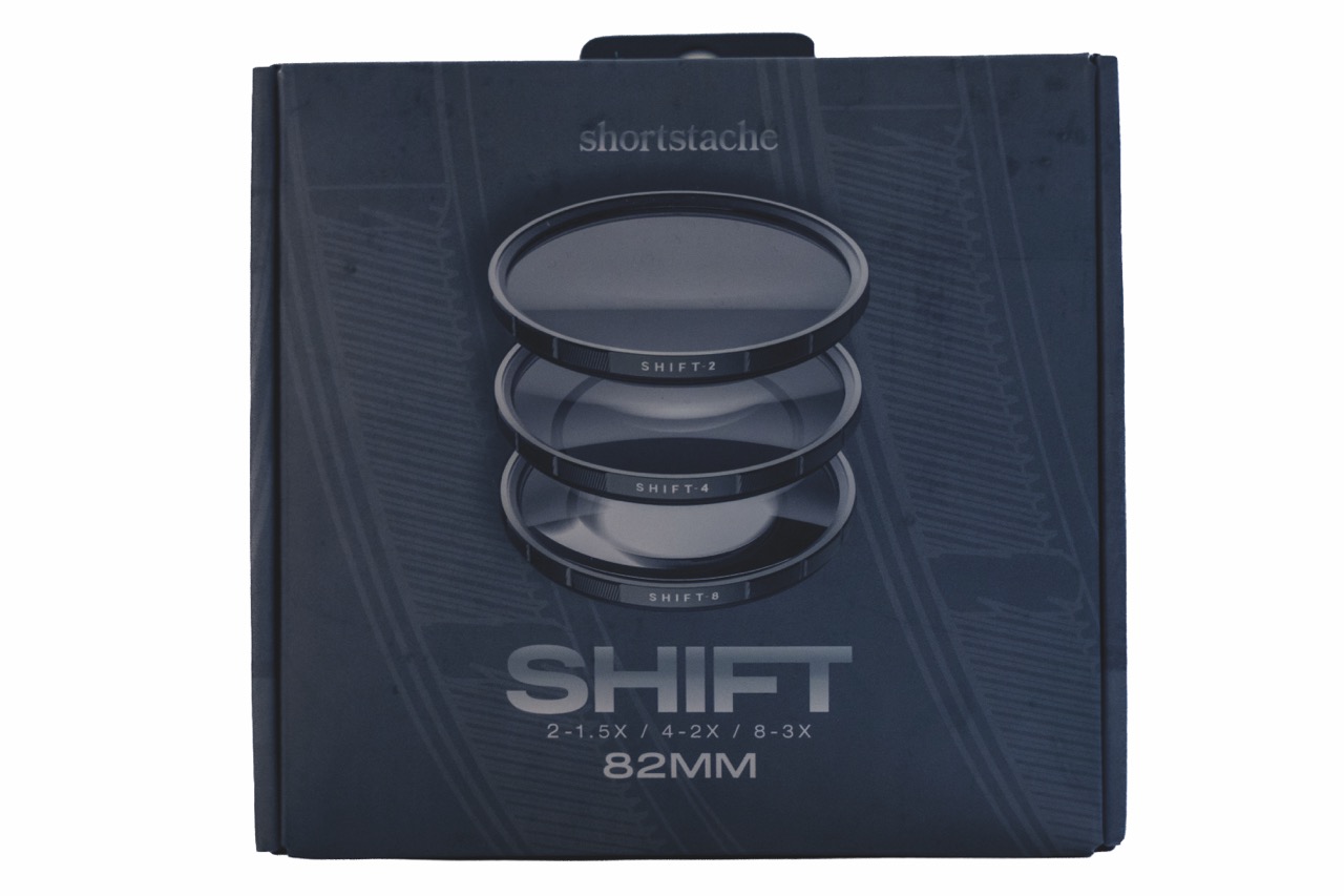 A black case for Polarpro filters, against a white background