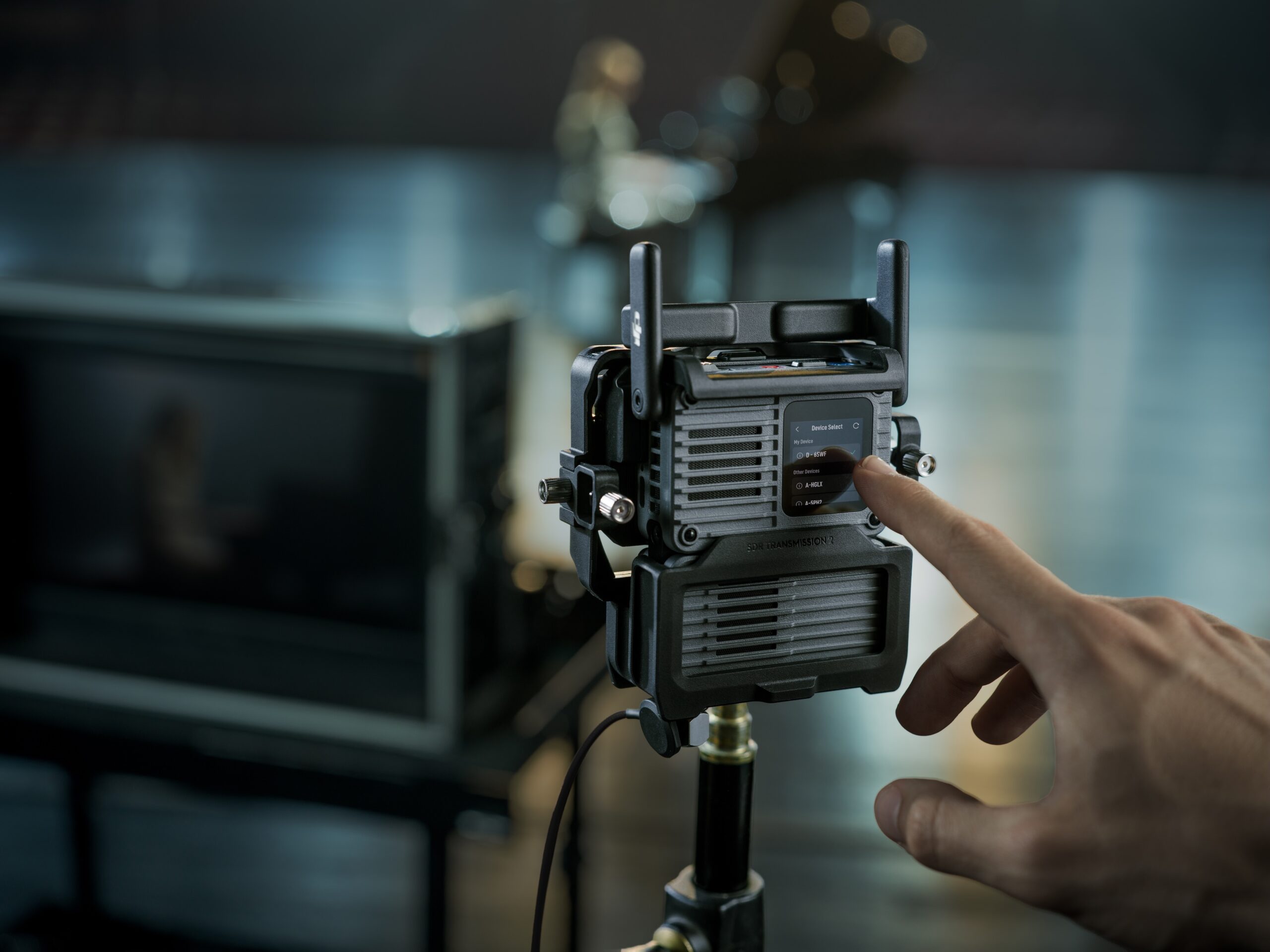 DJI SDR Transmission 2 shown with pairing-free connection